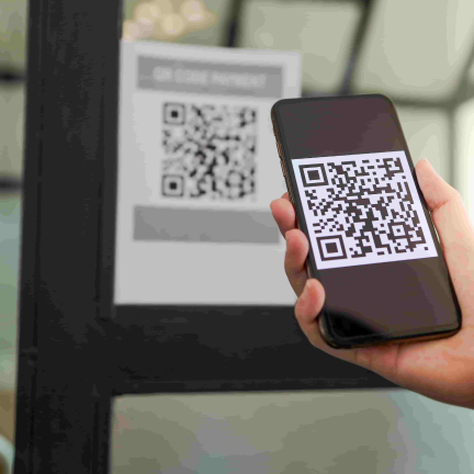Phone with a QR